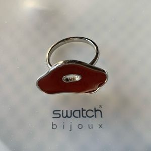 Swatch Bijoux ring - Red Pinussina - size 7